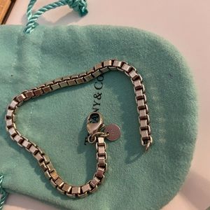 Sterling silver Tiffany Venetian link bracelet